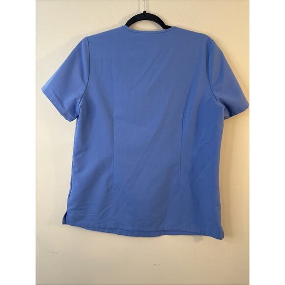 FIGS 2 Catarina One-Pocket Scrub Tops (2) Womens Medium Sky Blue - Picture 7 of 11